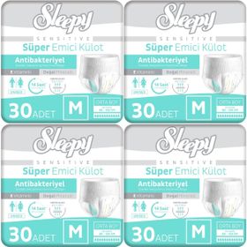 Sleepy Sensitive Medium 4x30 Adet Emici Külot