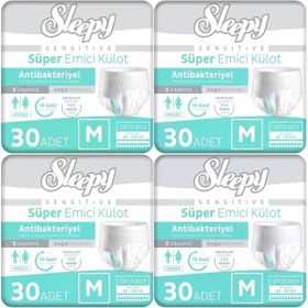 Sleepy Sensitive Medium 4x30 Adet Emici Külot