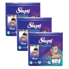 Sleepy Sensitive No:6 Xlarge 60 Adet Bebek Bezi