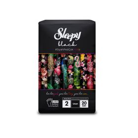 Sleepy Siyah Uzun 20'li Gece Pedi