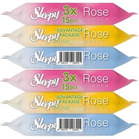Sleepy Travel Pk Rose/Garden 15x6 90 Yaprak Islak Havlu Cep Mendil