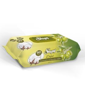 Sleepy Zeytinyağı ve Pamuksu Lifler 90x6'lı 540 Yaprak Islak Havlu