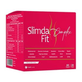 Slimda Fit Complex Glukomannan 60 Kapsül 20 Saşe
