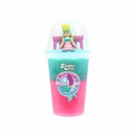 Slimy Yeşil Saçlı-Sarı Taçlı Mermaid Collectibles Slime
