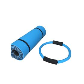 Slipt Mavi 14 Çift Taraflı Pilates ve 35 cm Çember Seti