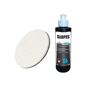 Slopes X6 Glass Compound 250 ml Çizik Giderici Cam Pastası Keçe Seti