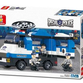 Sluban B0187 Police Mobil Kumanda Merkezi Seti