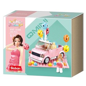 Sluban Mini Handcraft Party Car Pembe Oyun Seti