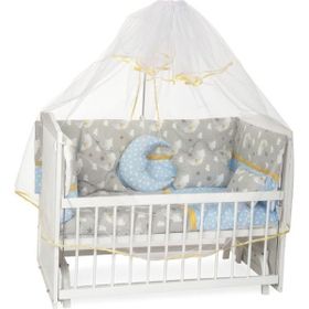 Sluupy Gri Figürlü 60x120 cm 12 Parça Bebek Uyku Seti