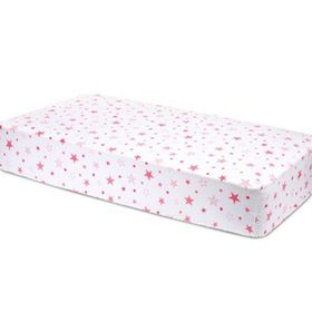 Sluupy Pink Star Fitted 60x120 cm Bebek Çarşafı