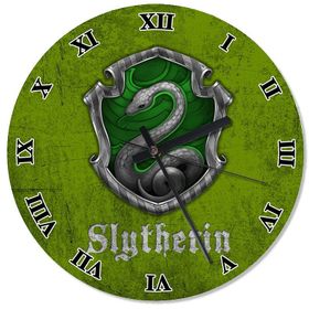 Slytherin Harry Potter Desenli Duvar Saati