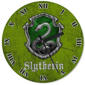 Slytherin Harry Potter Desenli Duvar Saati