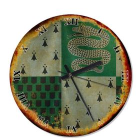 Slytherin Harry Potter Sessiz Duvar Saati
