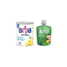 Sma 3 800 gr Probiyotik Devam Sütü + Gerber 90 gr Karışık Meyve Püresi