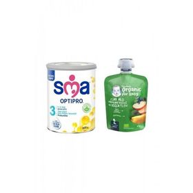 Sma 3 800 gr Probiyotik Devam Sütü + Gerber 90 gr Karışık Meyve Püresi