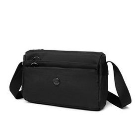 Smart Bags 1006 Siyah Nano Metalik Kumaş Kadın Postacı Çantası
