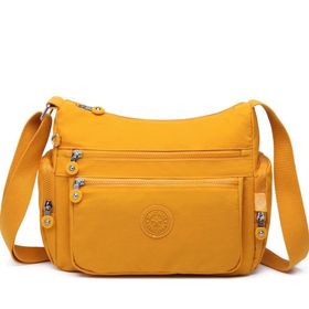 Smart Bags 1115 Hardal Krinkıl Kumaş Kadın Postacı Çantası