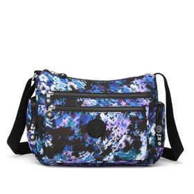 Smart Bags 1115 Mavi Krinkil Kumas Kadin Postaci Çantası