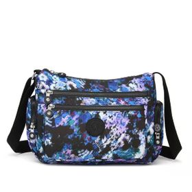 Smart Bags 1115 Mavi Krinkil Kumas Kadin Postaci Çantası