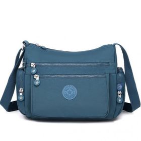 Smart Bags 1115 Mavi Krinkil Kumas Kadin Postaci Çantası