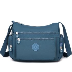 Smart Bags 1115 Mavi Krinkil Kumas Kadin Postaci Çantası