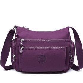 Smart Bags 1115 Mor Krinkıl Kumaş Kadın Postacı Çantası