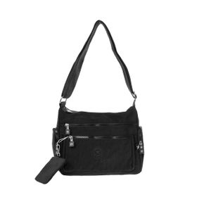 Smart Bags 1115 Siyah Krinkıl Kumaş Kadın Postacı Çantası