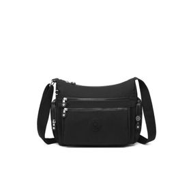 Smart Bags 1115 Siyah Krinkıl Kumaş Kadın Postacı Çantası