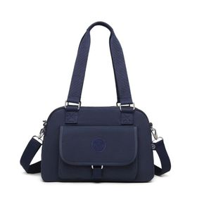 Smart Bags 1122 Buz Gri Krinkıl Kumaş Kadın Çantası
