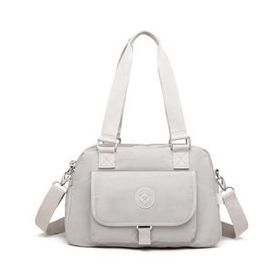 Smart Bags 1122 Buz Gri Krinkıl Kumaş Kadın Çantası