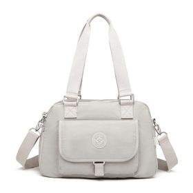 Smart Bags 1122 Buz Gri Krinkıl Kumaş Kadın Çantası