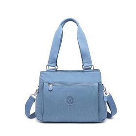 Smart Bags 1125 Buz Mavi Krinkıl Kumaş Kadın Çantası