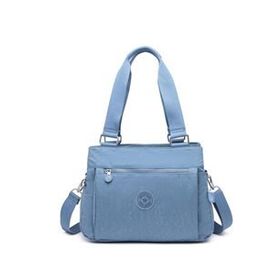 Smart Bags 1125 Buz Mavi Krinkıl Kumaş Kadın Çantası