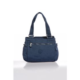 Smart Bags 1125 Lacivert Kumaş Kadın Omuz Çantası