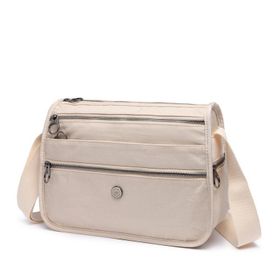 Smart Bags 1128 Bej Nano Metalik Kumaş Kadın Postacı Çantası