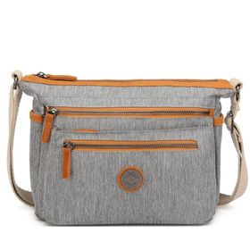 Smart Bags 1238 Hardal Krinkıl Kumaş Kadın Postacı Çantası