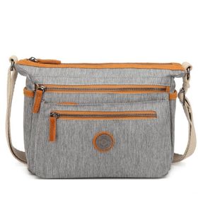Smart Bags 1238 Hardal Krinkıl Kumaş Kadın Postacı Çantası