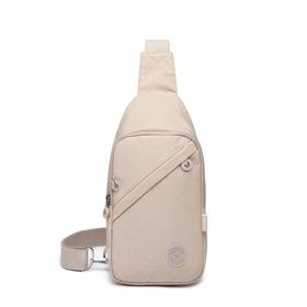 Smart Bags 1239 Koyu Gri Nano Metalik Kumaş Bodybag Kadın Çantası