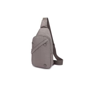 Smart Bags 1239 Koyu Gri Nano Metalik Kumaş Bodybag Kadın Çantası