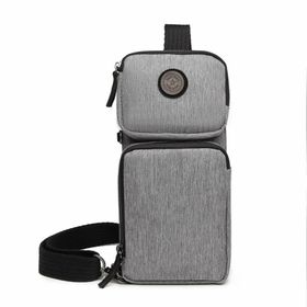 Smart Bags 3097 Gri Siyah Kadın Postacı Çanta