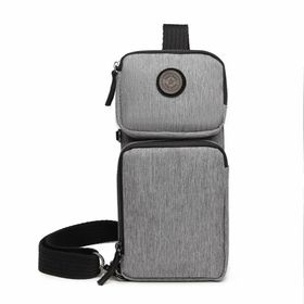 Smart Bags 3097 Gri Siyah Kadın Postacı Çanta
