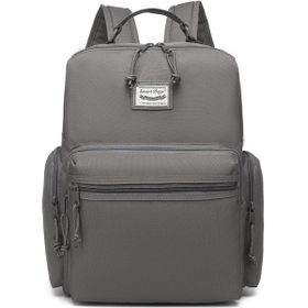 Smart Bags 3124 Koyu Gri Okul Boyu Laptop Gözlü Sırt Çantası