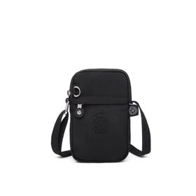 Smart Bags 3170 Küçük Krinkıl Kumaş Siyah Telefonluk Kadın Çantası