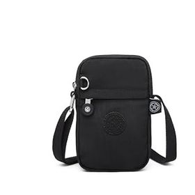 Smart Bags 3170 Küçük Krinkıl Kumaş Siyah Telefonluk Kadın Çantası