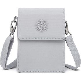 Smart Bags 3173 A.Gri Krinkıl Kumaş Küçük Telefonluk Kadın Çantası