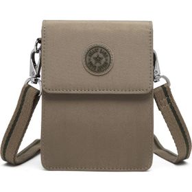 Smart Bags 3173 A.Kahve Krinkıl Kumaş Küçük Telefonluk Kadın Çantası