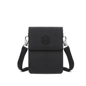 Smart Bags 3173 Küçük Krinkıl Kumaş Siyah Telefonluk Kadın Çantası