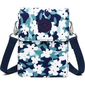 Smart Bags 3173 Küçük Krinkıl Kumaş Yeşil Telefonluk Kadın Çantası