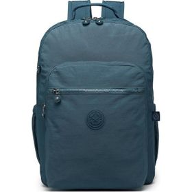 Smart Bags 3209 Büyük Boy Buz Mavi Krinkıl Kumaş Kadın Sırt Çantası