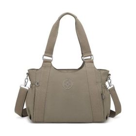 Smart Bags SMB1163 Açık Kahve Kumaş Krinkıl Kadın Omuz Çantası
